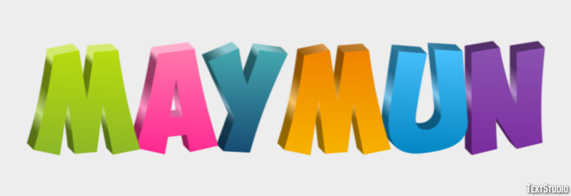 Maymun Efeito de texto