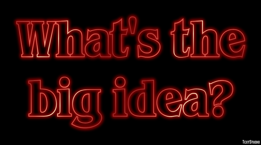 What's the big idea? Text effect