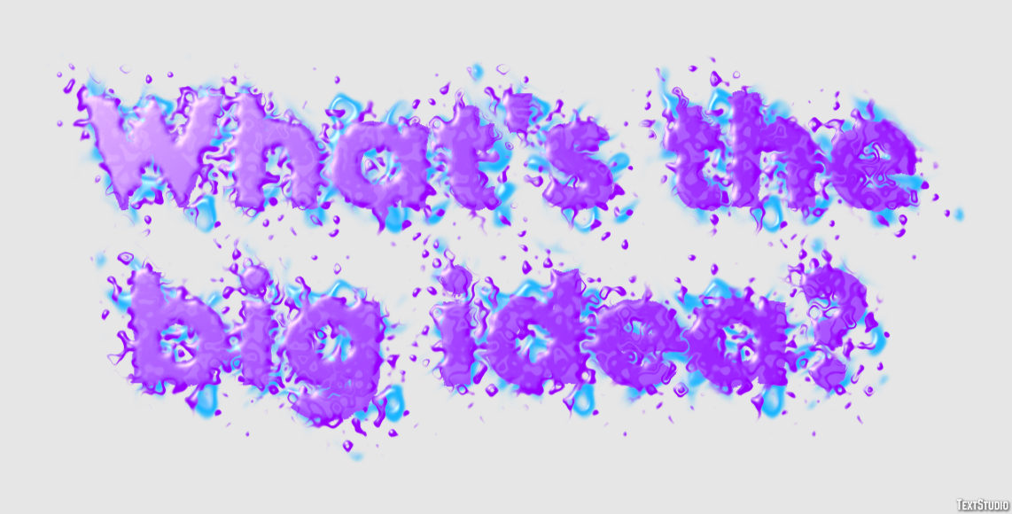 What's the big idea? Text effect