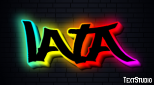 Lata Efeito do texto