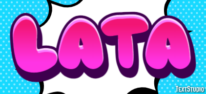 Lata Efeito do texto