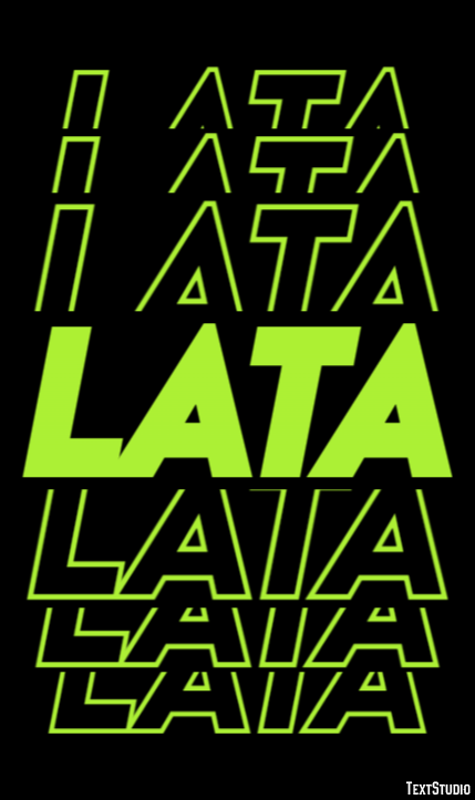 Lata Efeito do texto