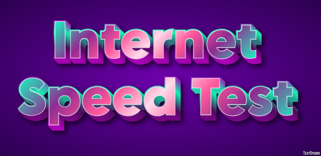 Internet Speed Test テキスト効果