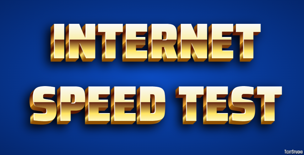 Internet Speed Test テキスト効果