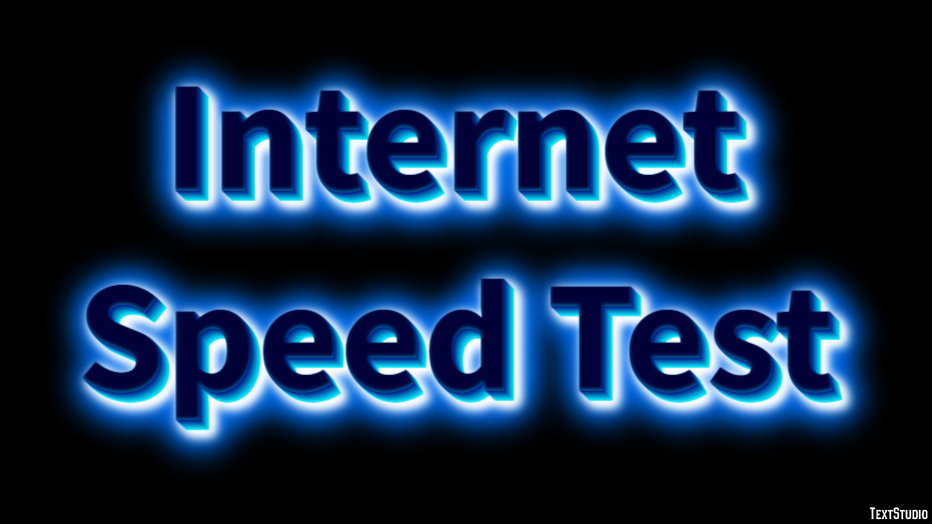 Internet Speed Test Эффект текста