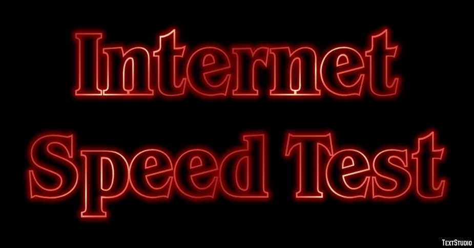 Internet Speed Test テキスト効果