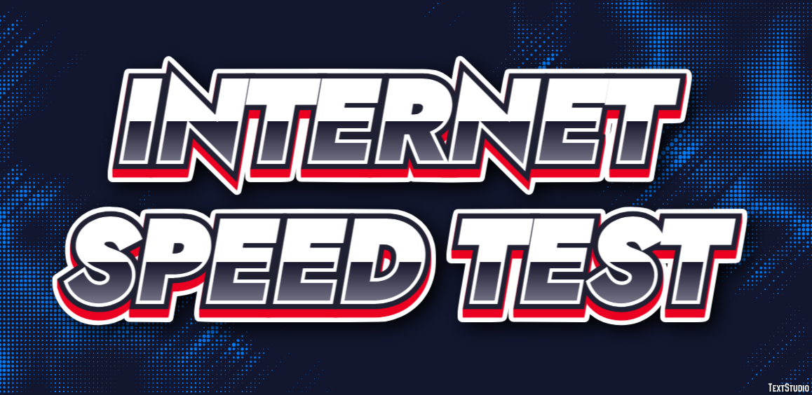 Internet Speed Test テキスト効果