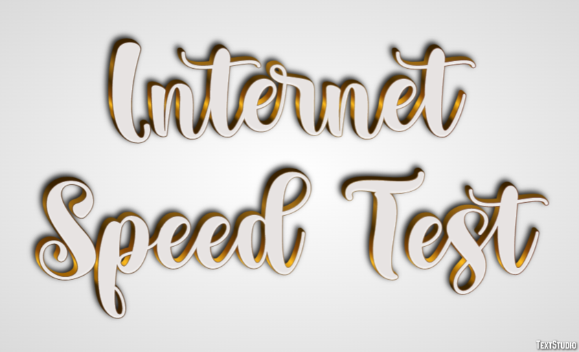 Internet Speed Test テキスト効果