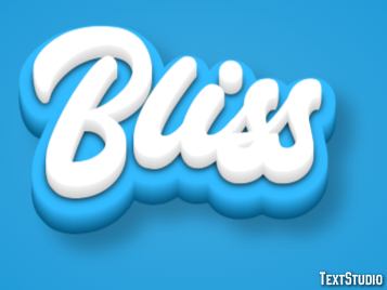 Bliss Effetto testo