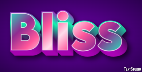 Bliss Effetto testo