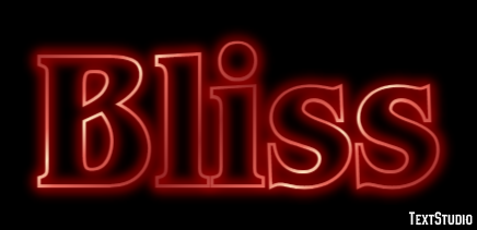 Bliss Effetto testo