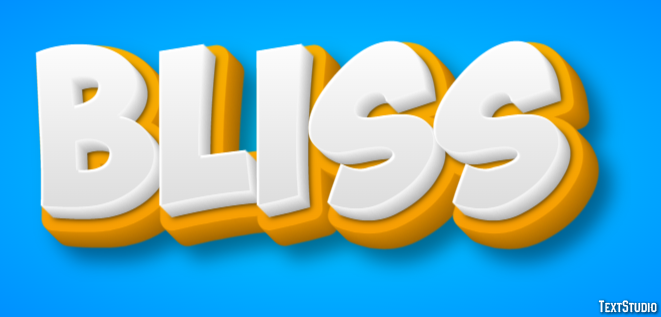 Bliss Text effect