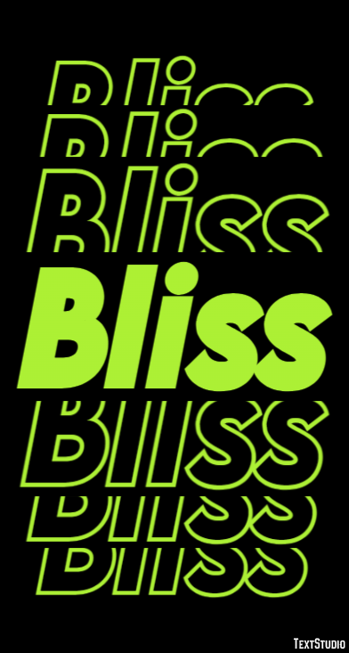 Bliss Efecto de Texto