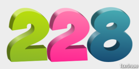 228 Text Effect