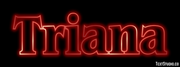Triana Efecto de Texto
