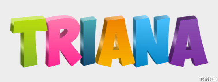 Triana Efecto de Texto