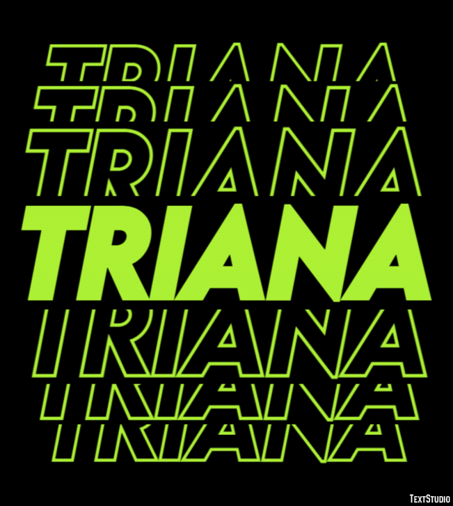 Triana Efecto de Texto