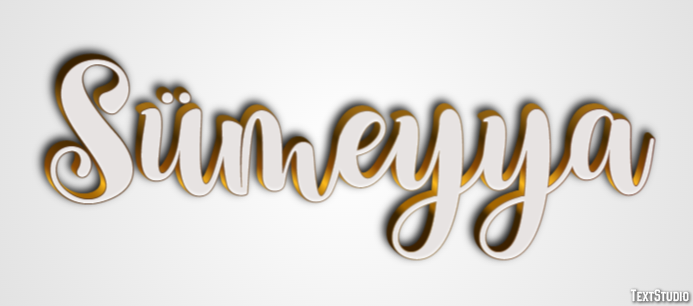 Sümeyya Efeito de texto