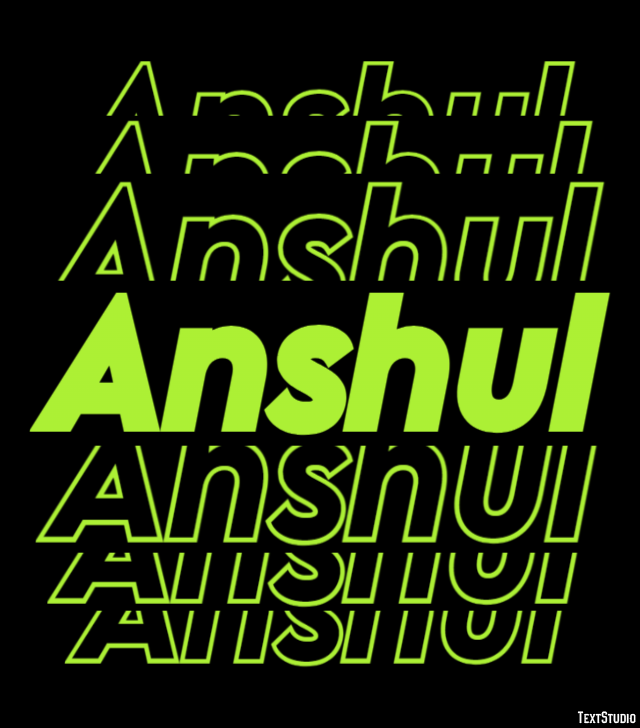 Anshul Text effect