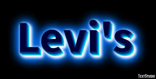Levi's Text Effect