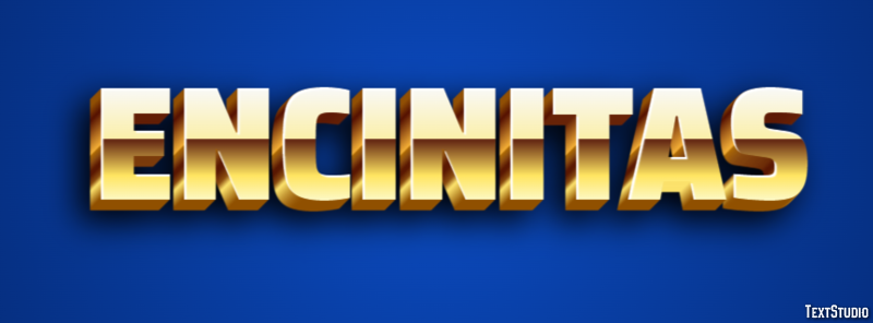Encinitas Эффект текста