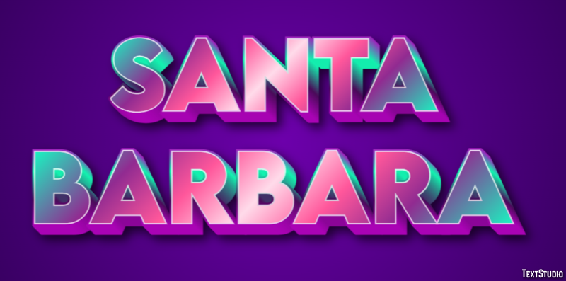 Santa Barbara Efekt tekstowy
