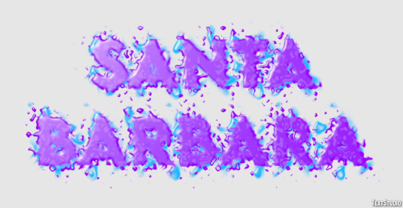 Santa Barbara Efekt tekstowy