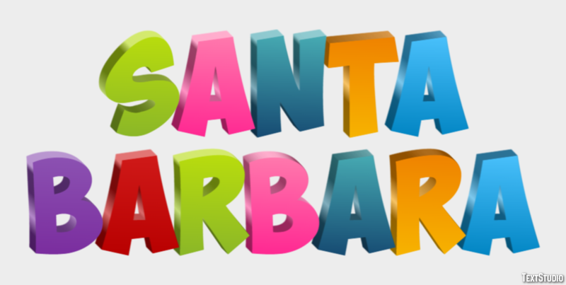 Santa Barbara Efekt tekstowy