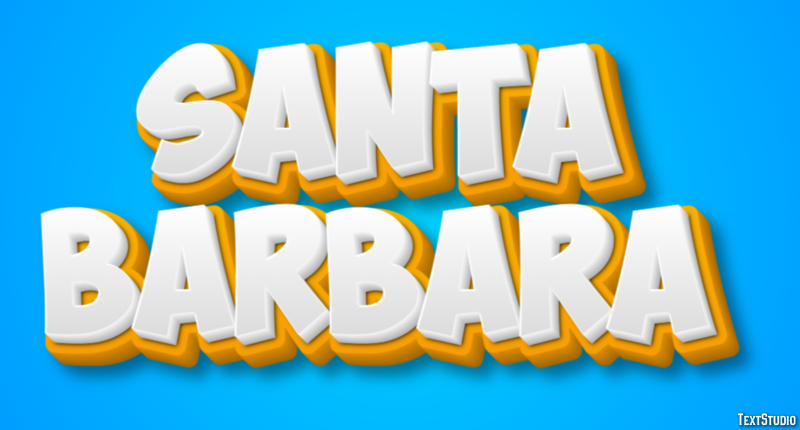 Santa Barbara Efecto de Texto