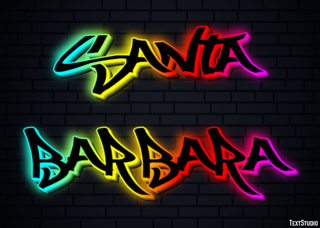 Santa Barbara Efekt tekstowy