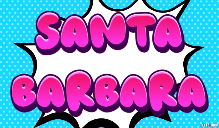 Santa Barbara Efekt tekstowy