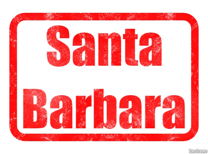 Santa Barbara Efekt tekstowy
