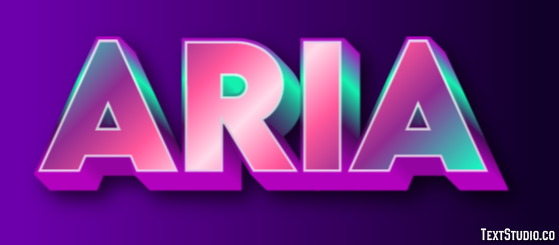 Aria テキスト効果