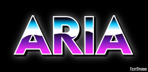 Aria テキスト効果