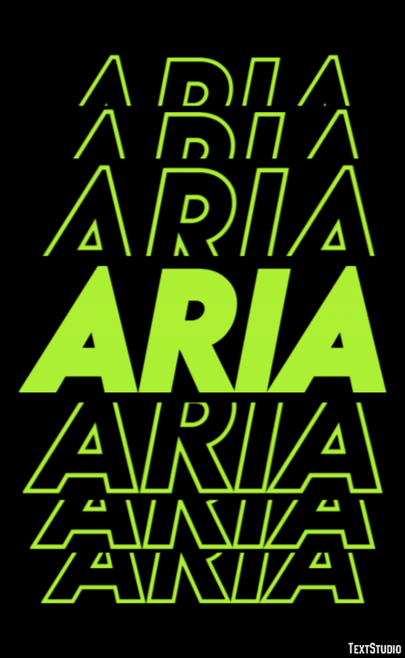 Aria テキスト効果