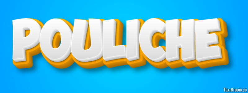 Pouliche Effet de texte
