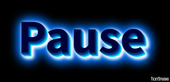Pause Text Effect