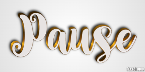 Pause Text Effect