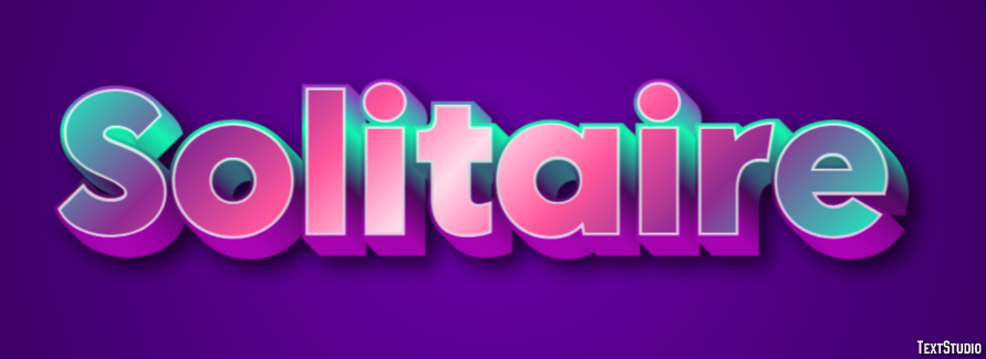 Solitaire Text effect