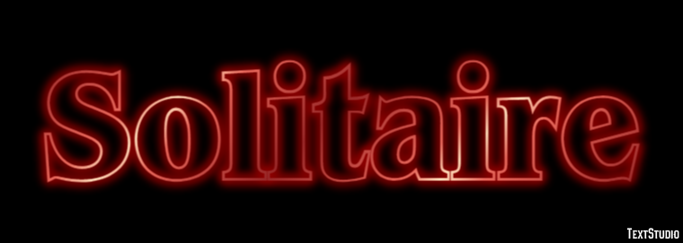 Solitaire Text effect