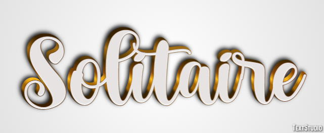 Solitaire Text effect