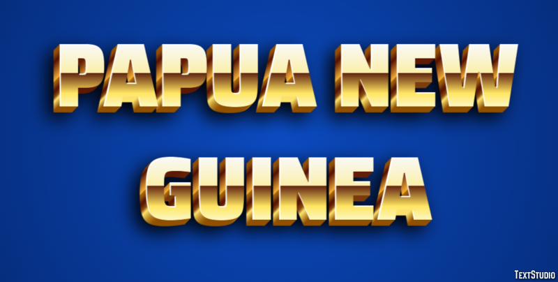 Papua New Guinea Text effect
