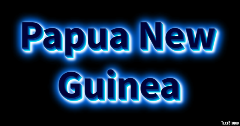 Papua New Guinea Text effect