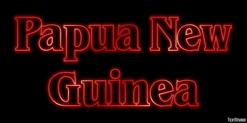 Papua New Guinea Text effect