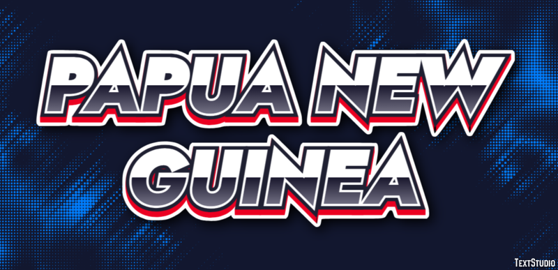 Papua New Guinea Text effect