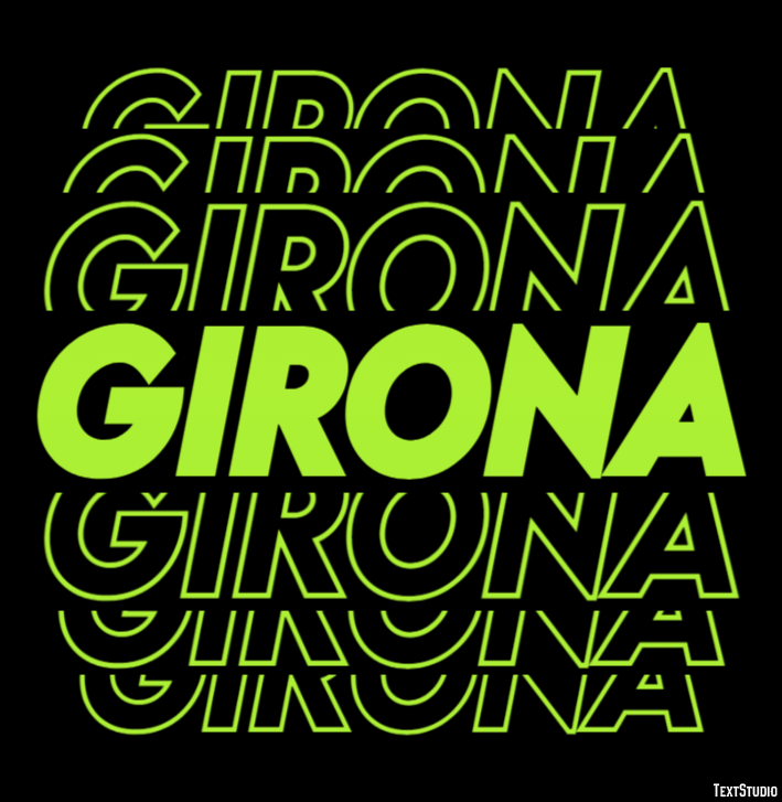 Girona Effetto testo