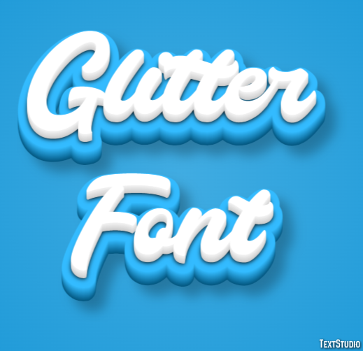 Glitter Font Texteffekt