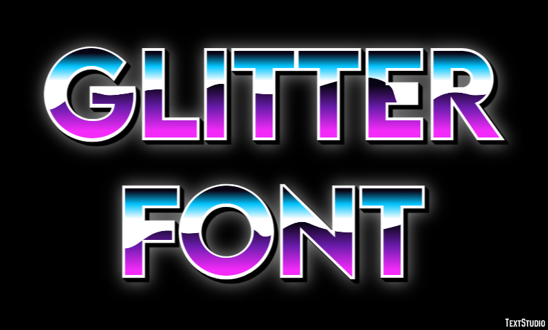 Glitter Font Text Effect