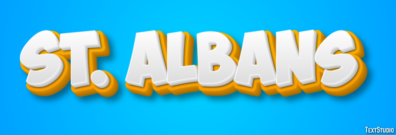 St. Albans Texteffekt