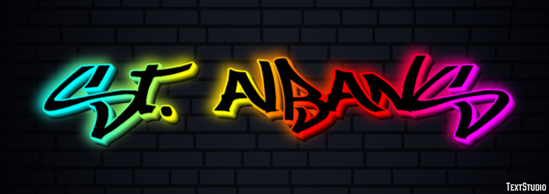St. Albans Efecto de Texto